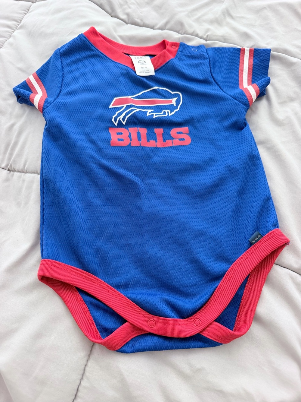 NFL Gerber Royal Blue & Red Buffalo Bills Baby Onesie